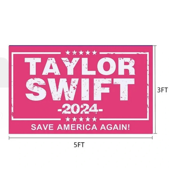 Taylor Swift Flag Banner Tapestry 2024 SAVE AMERICA AGAIN 3x5’ NEW IN PACKAGE - Picture 2 of 3